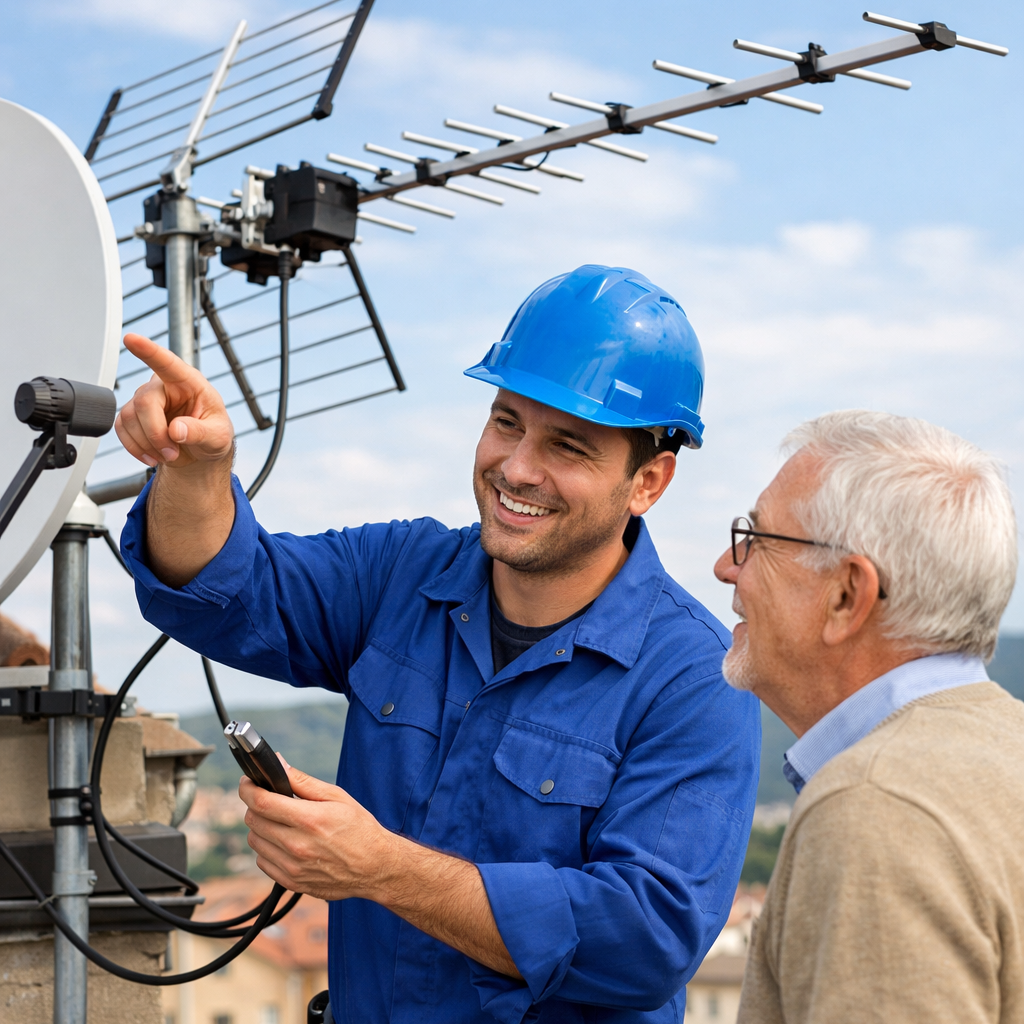 riparazione antenna tv